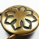 Vtg Early 1970s Banshee Brass Tech Ether Guild Belt Buckle - Large Flake