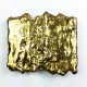 Vtg Abstract Brutalist Patten Brass Belt Buckle