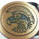 VTG 1980 Tech Ether Guild Hawk Eagle Brass Belt Buckle - Warhawk