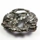 Vtg Victorian Antique Studio Crouching Tiger Sterling Silver Belt Buckle