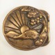 VTG 1970's Banshee Brass Tech Ether Guild Hippie Belt Buckle - Colorado Sunrise  Buckle material: Solid Brass