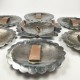 Vtg Navajo Native 10k Gold Filled Sterling Silver Concho Buckle Set - No Belt