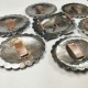 Vtg Navajo Native 10k Gold Filled Sterling Silver Concho Buckle Set - No Belt