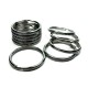 Stainless Steel split rings 32mm/1.25" inch 10 pcs